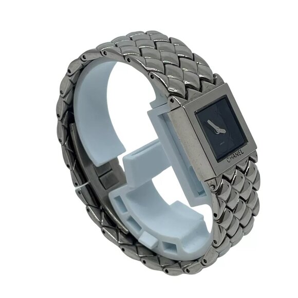 CHANEL Matelasse Quartz Wrist Watch Silver Metallic - Picture 3 of 12